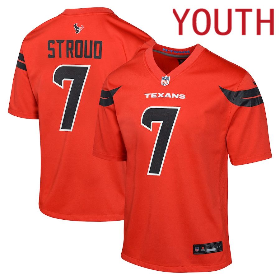 Youth Houston Texans 7 C.J. Stroud Nike Red Alternate Game NFL Jersey